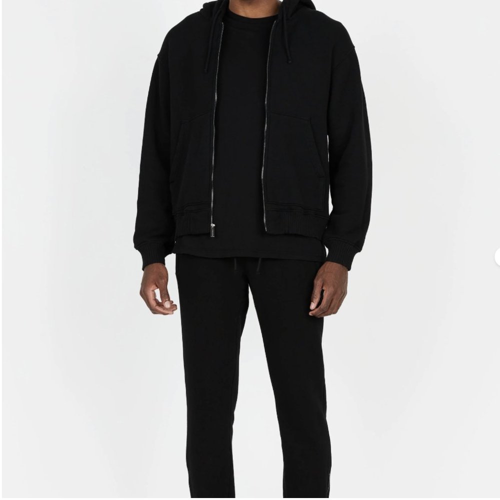 Cotton Citizen Bronx Zip Hoodie - Jet Black